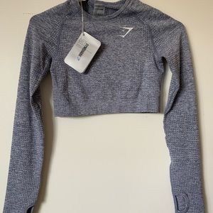 Never worn Gymshark long sleeve Crop
